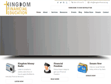 Tablet Screenshot of kingdomfinancial.org